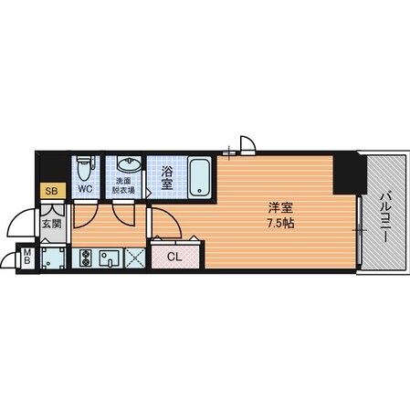 天満橋駅 徒歩4分 8階の物件間取画像